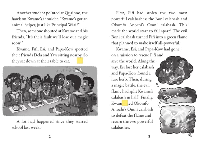 Kwame's Magic Quest #3: Bite of the Kaba Lagoon interior page 2