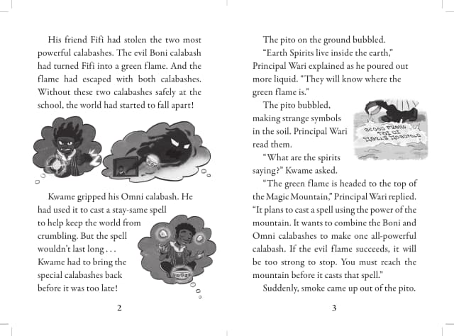 Kwame's Magic Quest #2: Race to the Magic Mountain interior page 2
