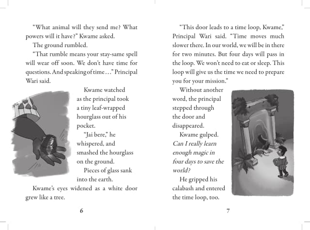 Kwame's Magic Quest #2: Race to the Magic Mountain interior page 4