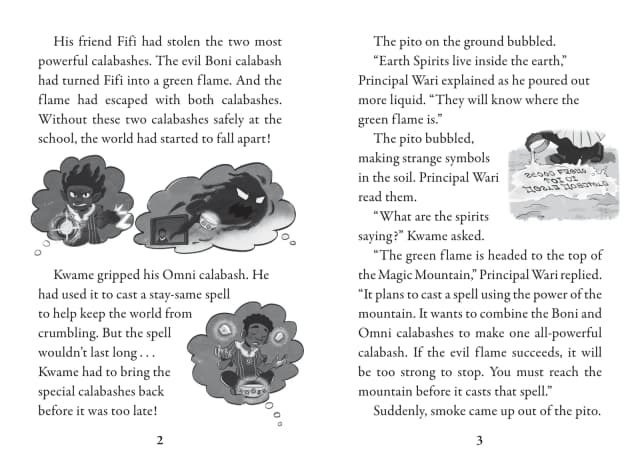 Kwame's Magic Quest #2: Race to the Magic Mountain interior page 3